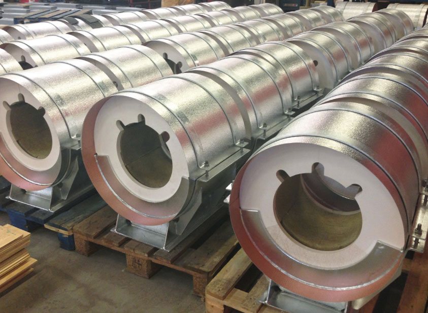 Finished insulated pipe spools